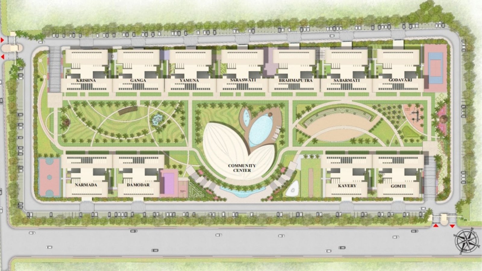 Amrapali Golf Homes Site Plan